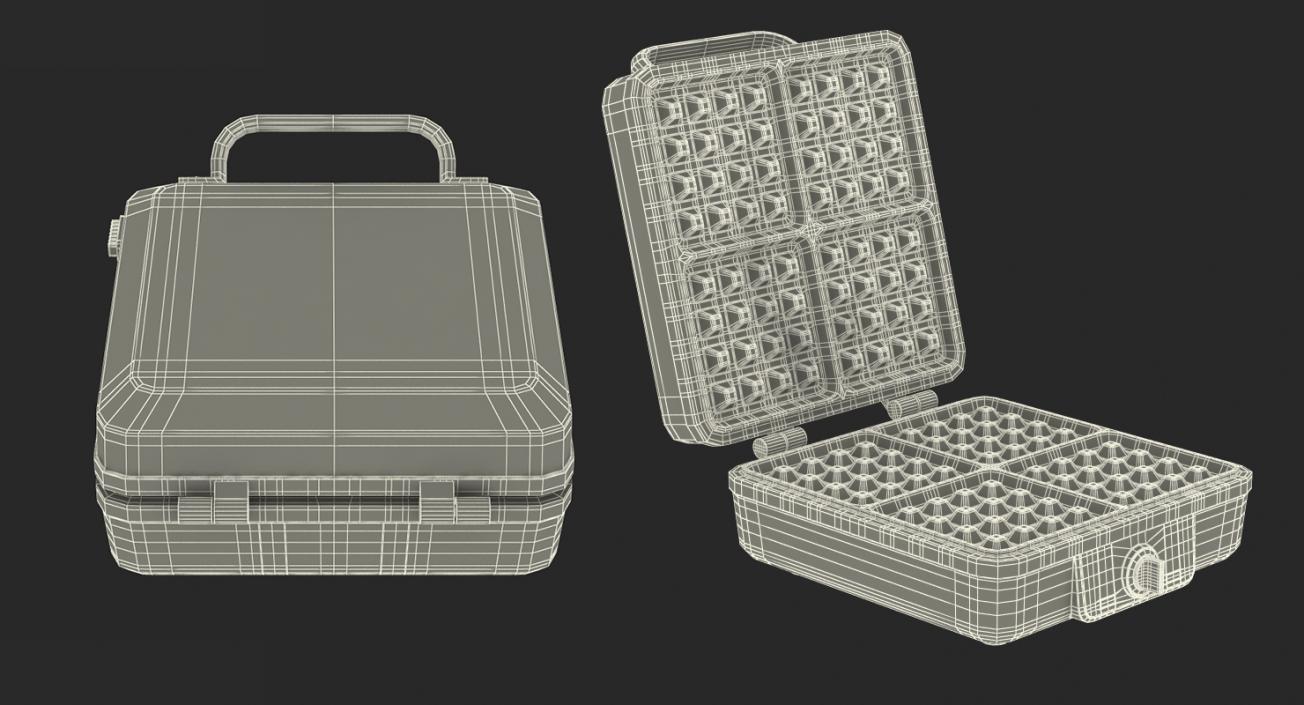 Square Waffle Maker 3D model