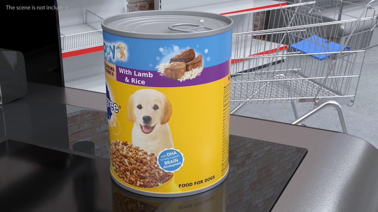 3D Pet Canned Food Collection 3 model