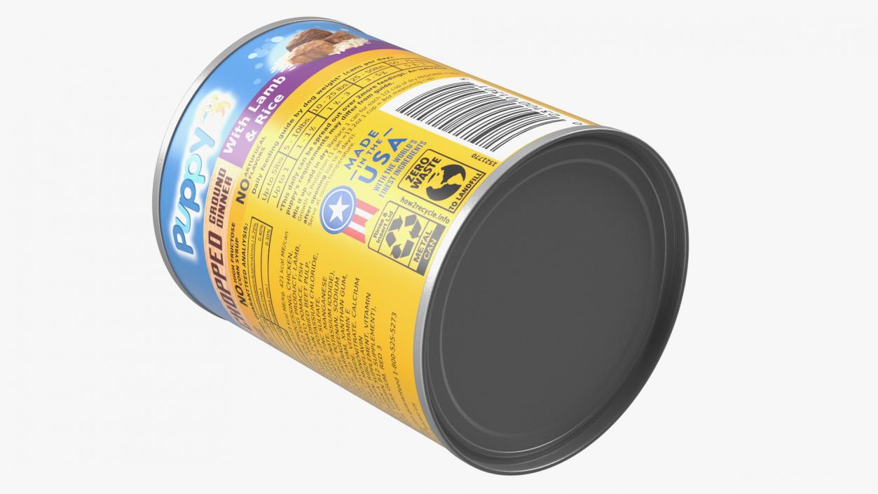 3D Pet Canned Food Collection 3 model