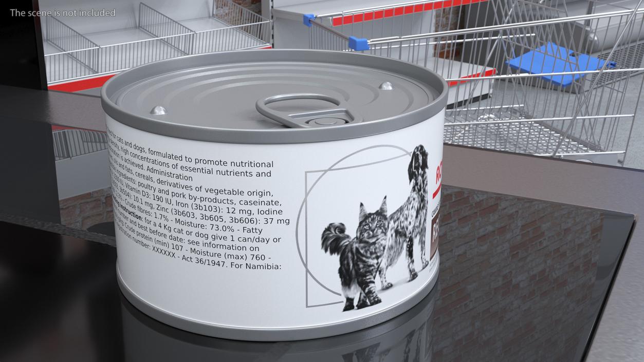 3D Pet Canned Food Collection 3 model