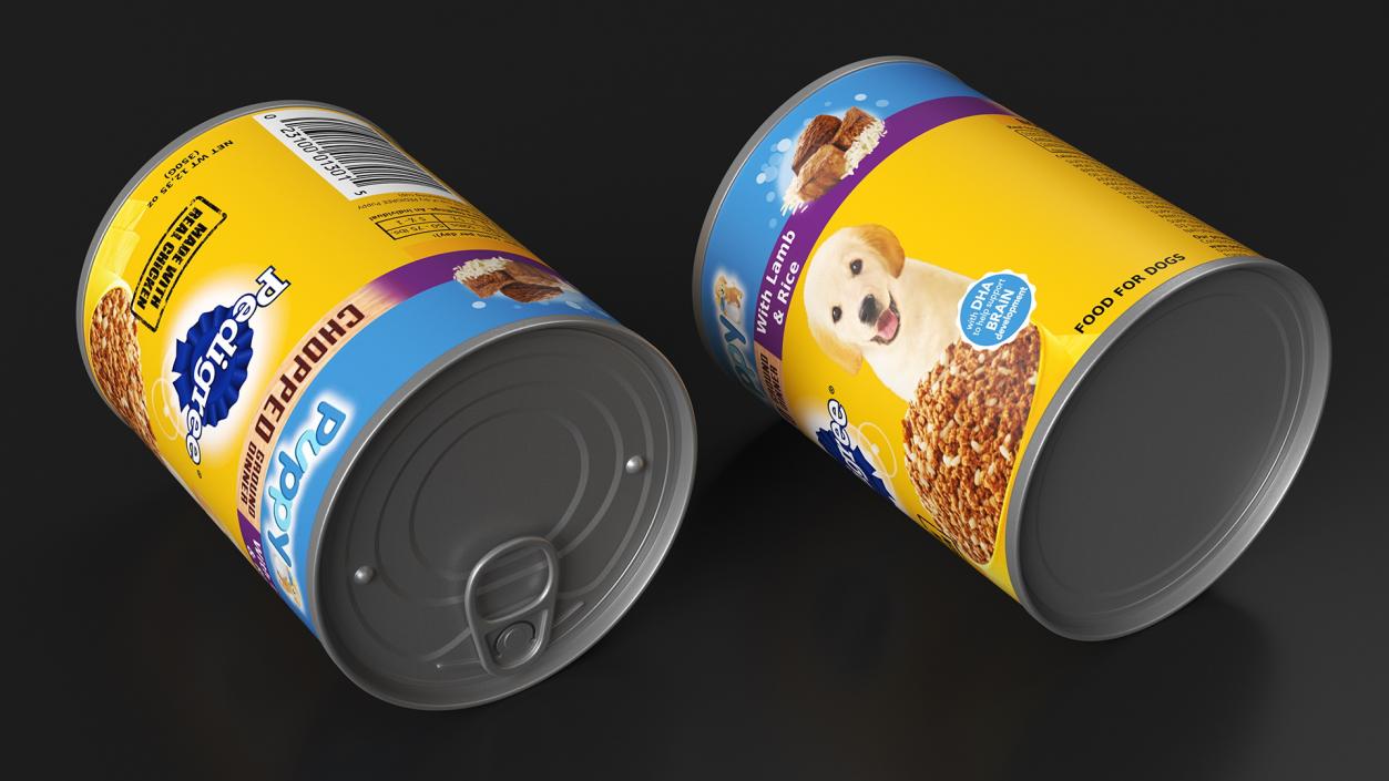 3D Pet Canned Food Collection 3 model