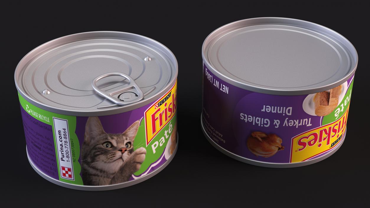 3D Pet Canned Food Collection 3 model