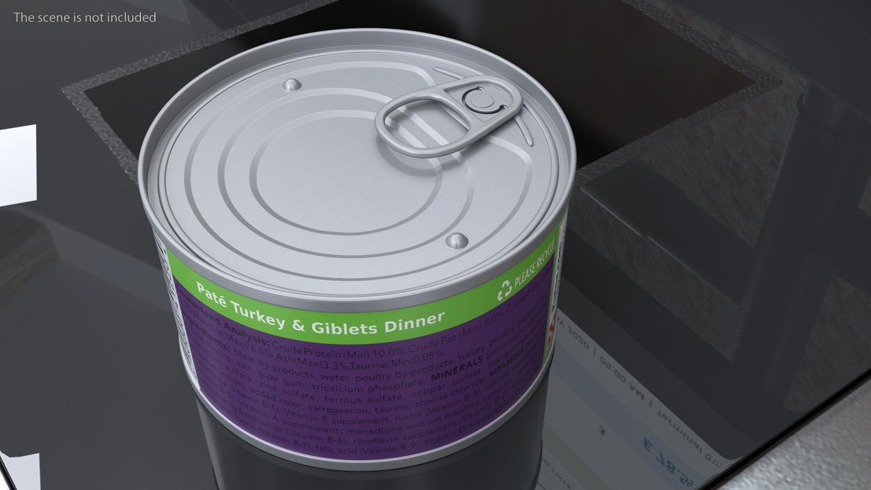 3D Pet Canned Food Collection 3 model