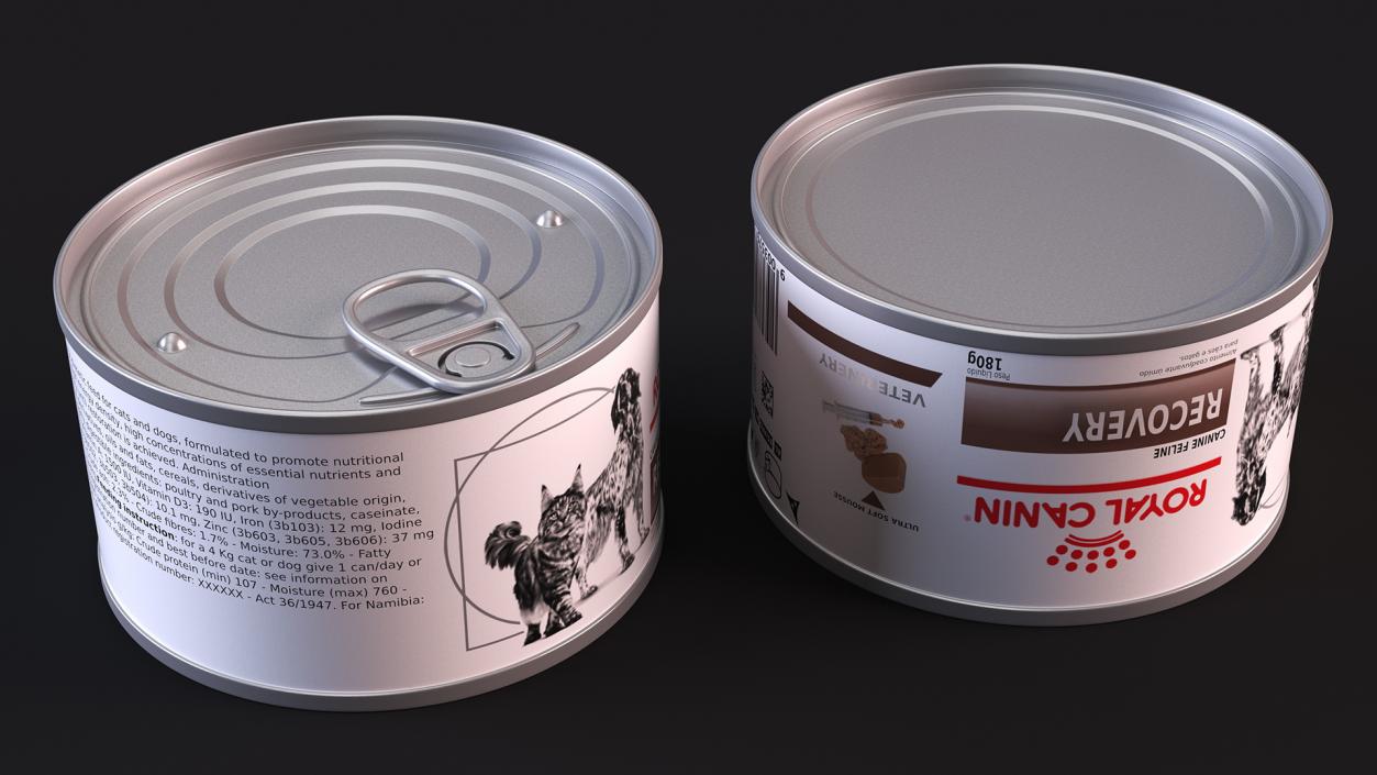 3D Pet Canned Food Collection 3 model