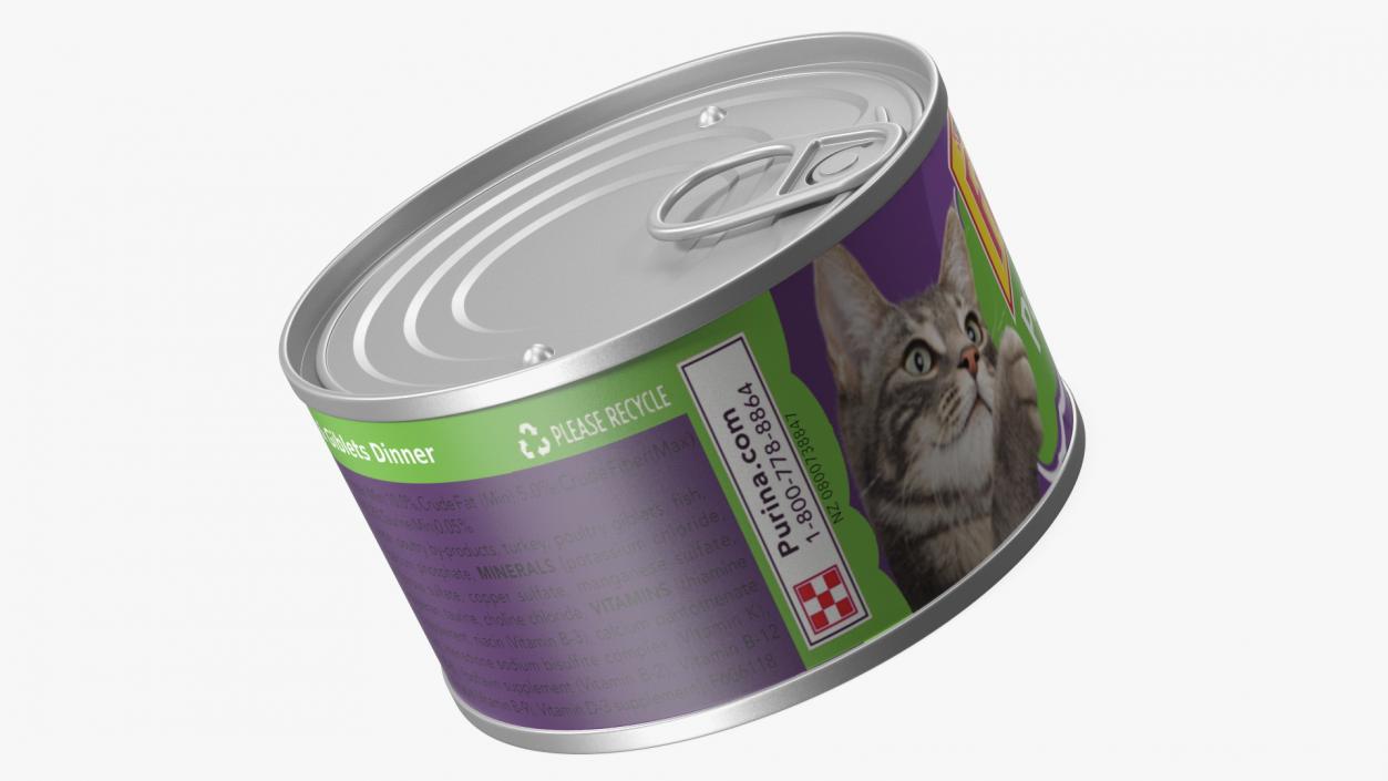 3D Pet Canned Food Collection 3 model