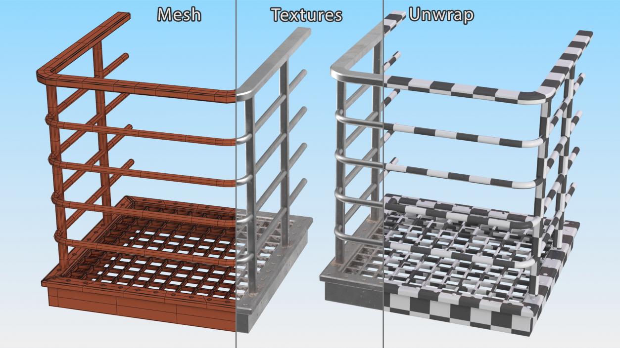 Access Catwalk Short Dead End 3D model