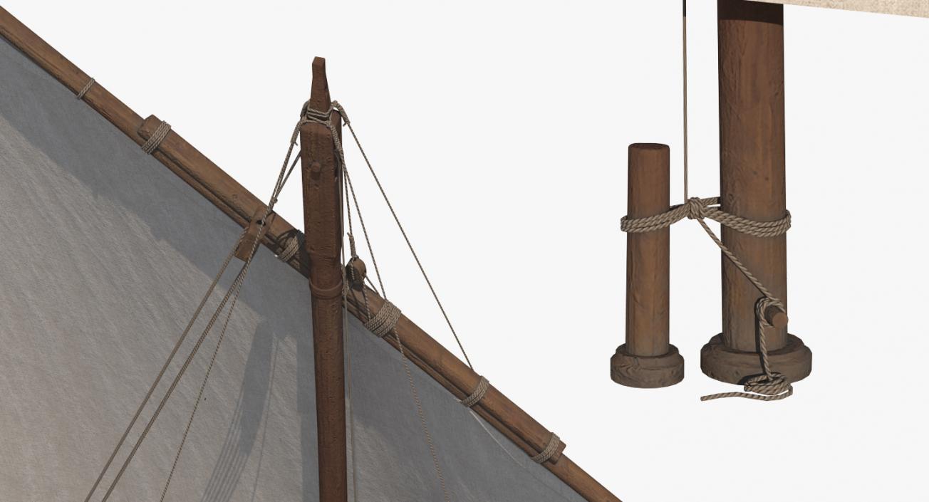 Traditional Arabian Sail 3D model