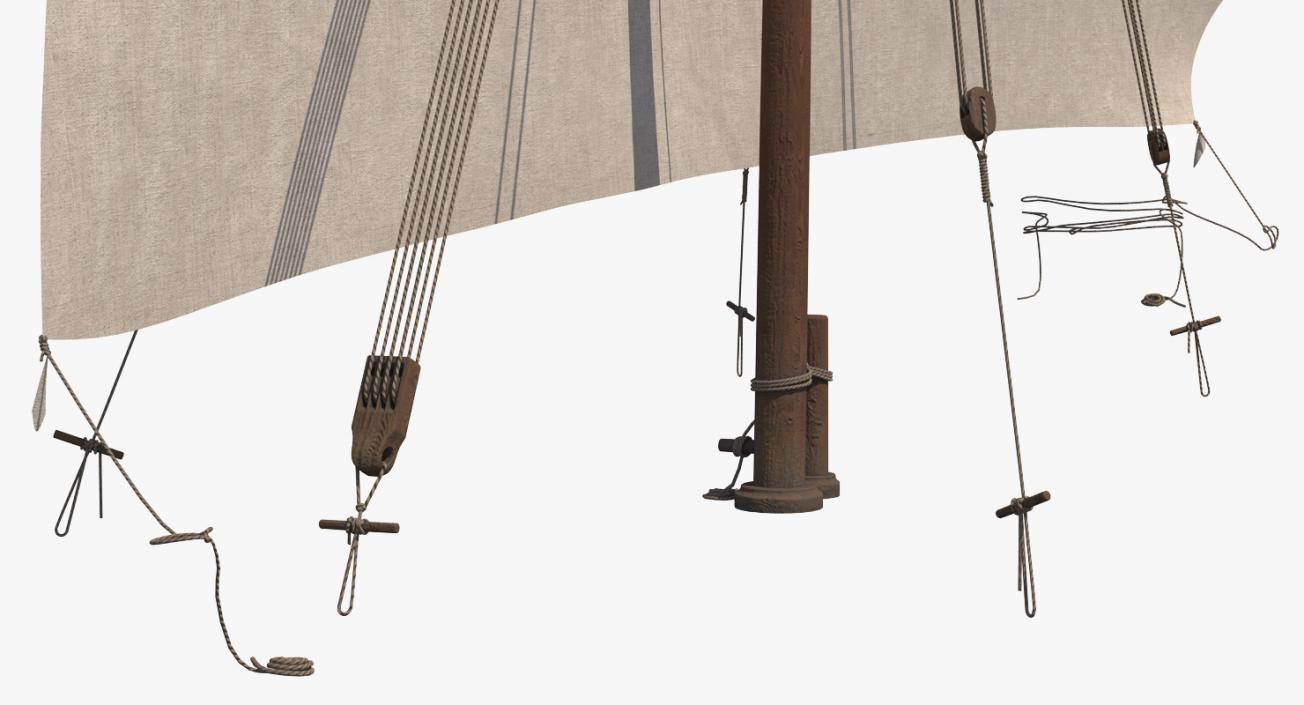 Traditional Arabian Sail 3D model