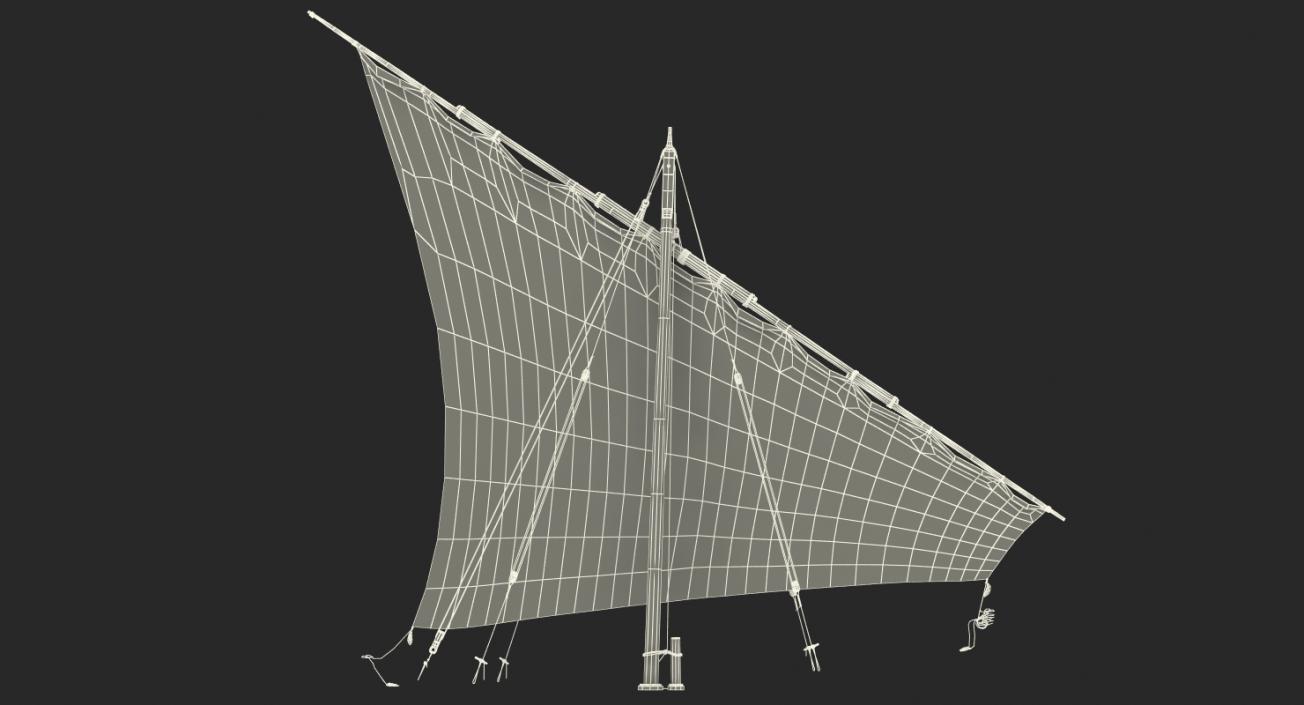 Traditional Arabian Sail 3D model