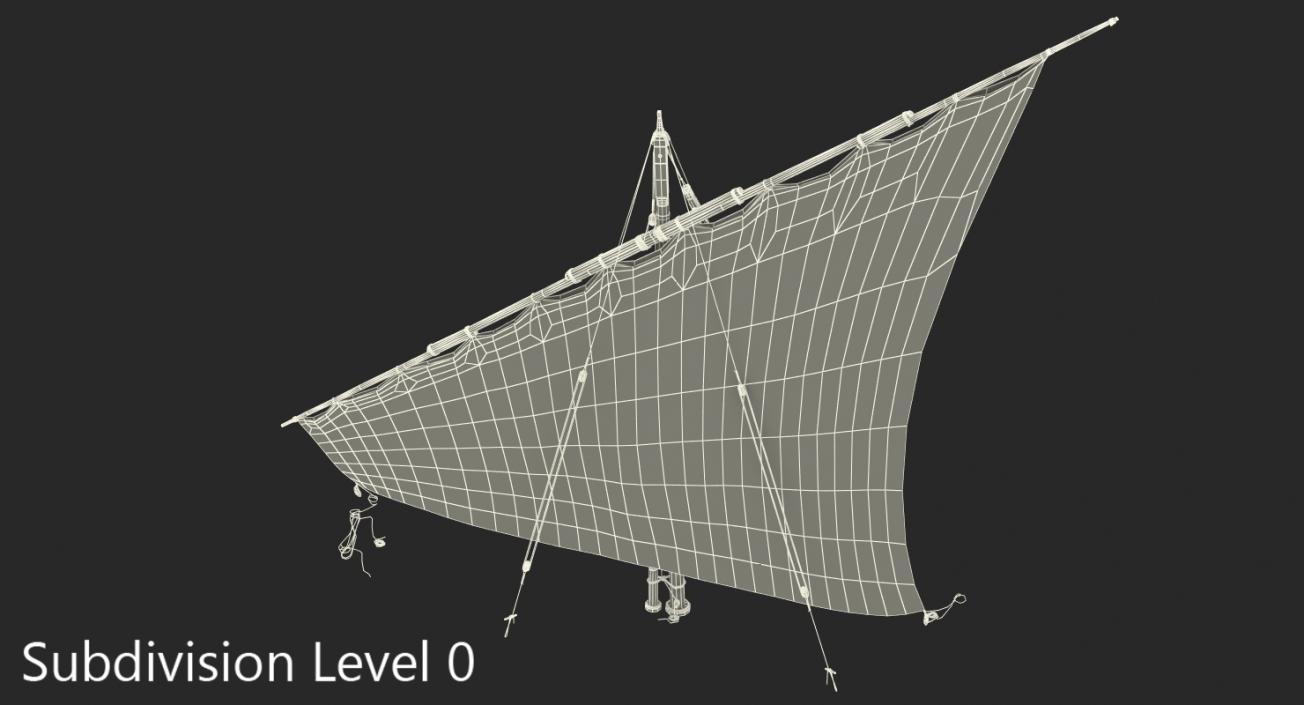 Traditional Arabian Sail 3D model