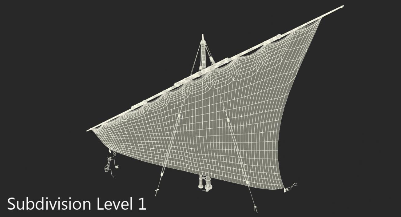 Traditional Arabian Sail 3D model