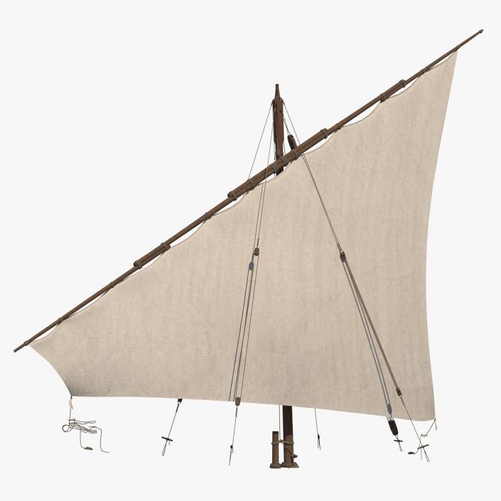 Traditional Arabian Sail 3D model