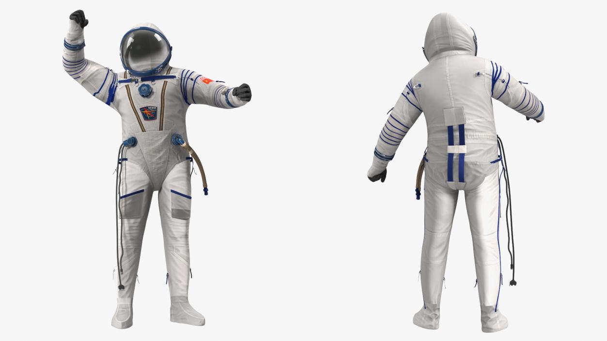 3D Sokol Space Suit Rigged model