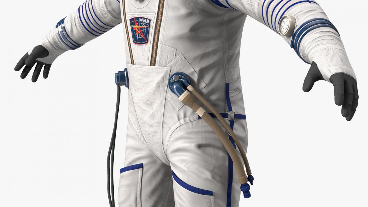 3D Sokol Space Suit Rigged model