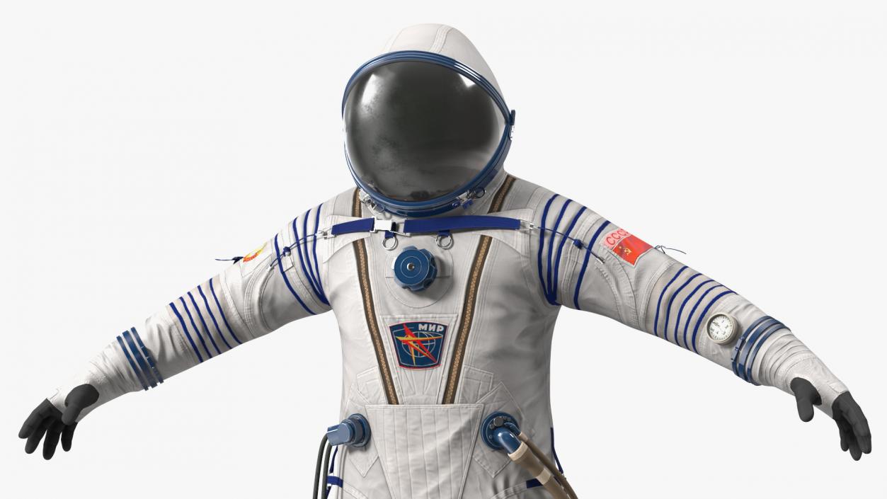 3D Sokol Space Suit Rigged model