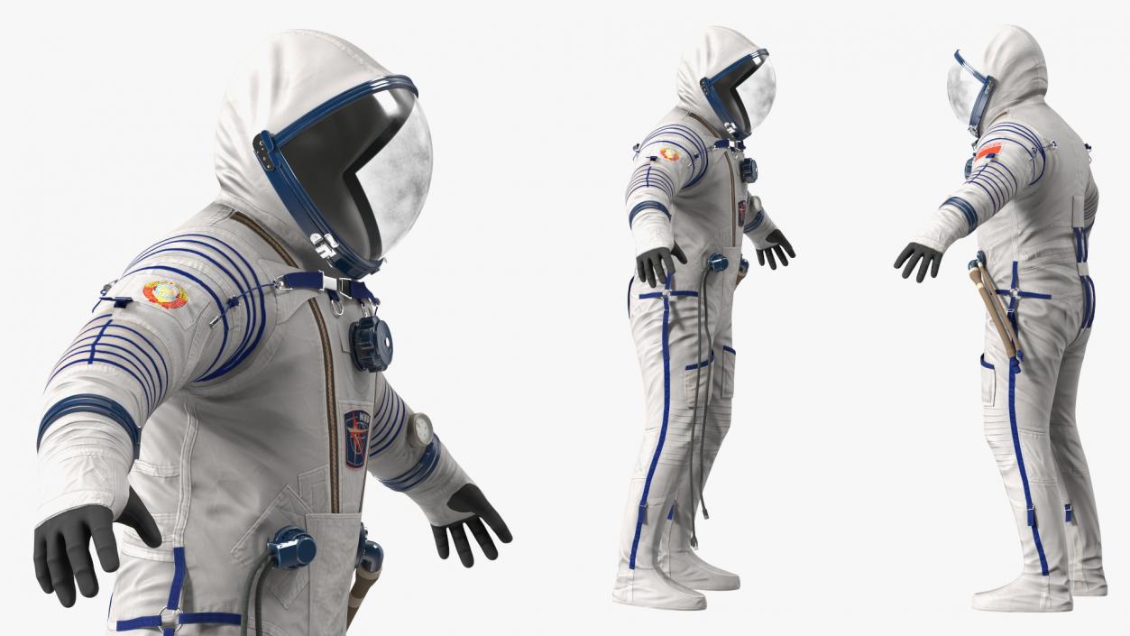 3D Sokol Space Suit Rigged model