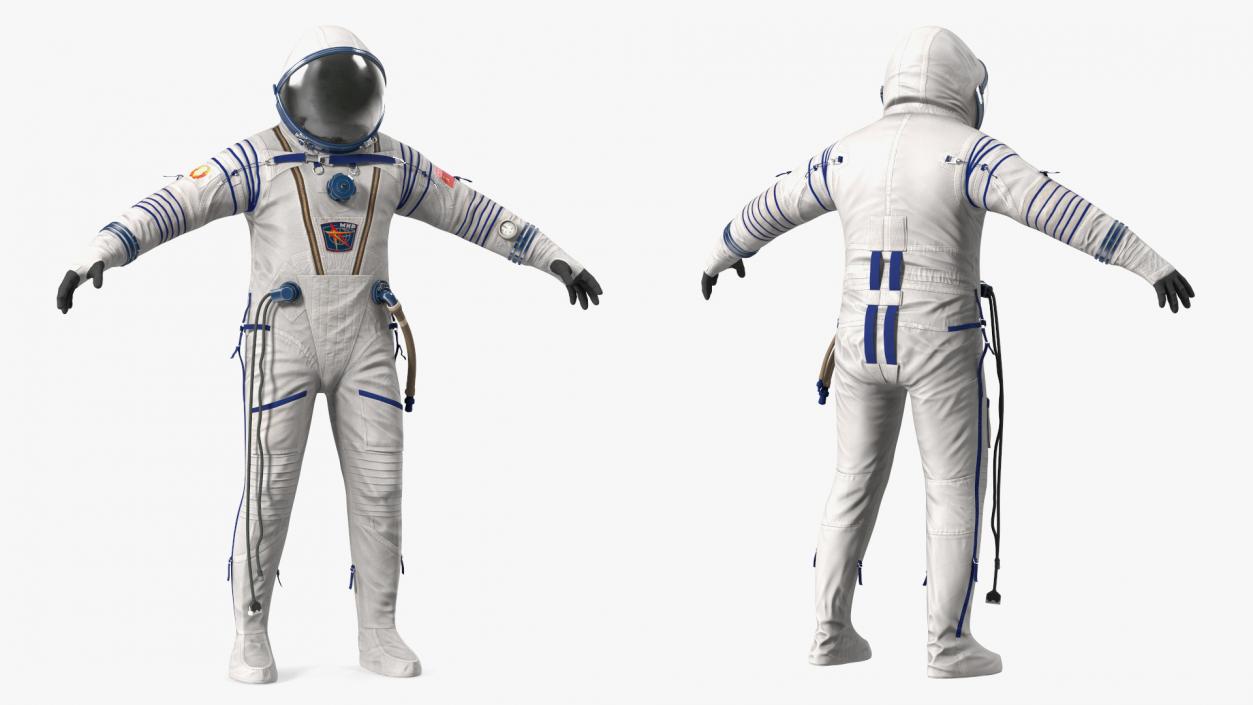 3D Sokol Space Suit Rigged model