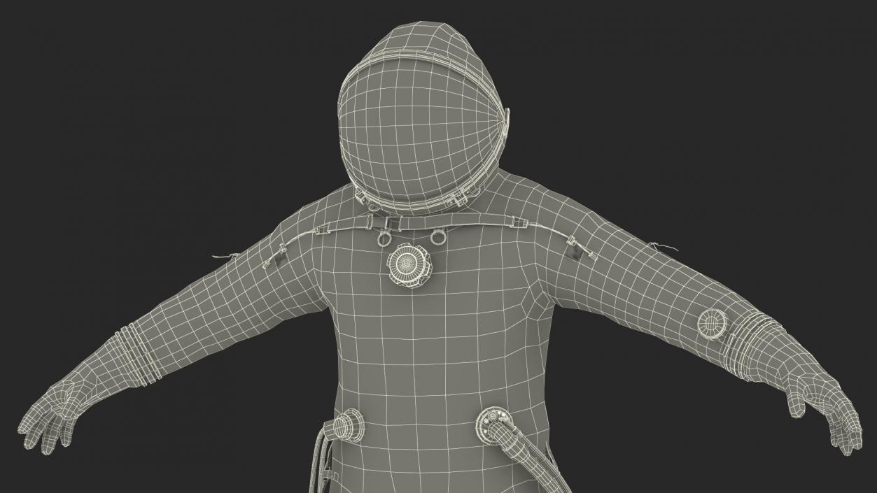 3D Sokol Space Suit Rigged model