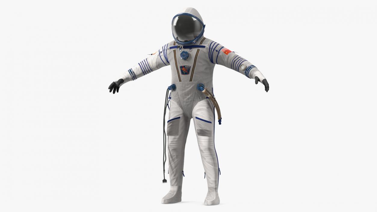 3D Sokol Space Suit Rigged model