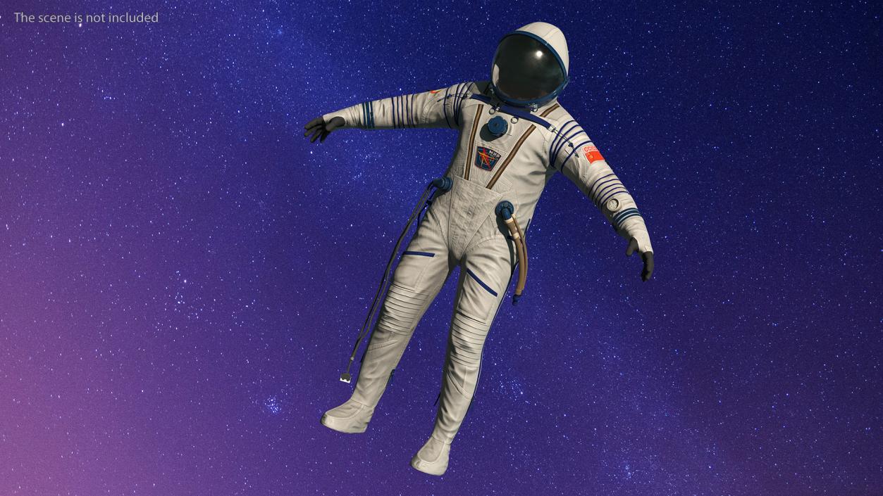 3D Sokol Space Suit Rigged model