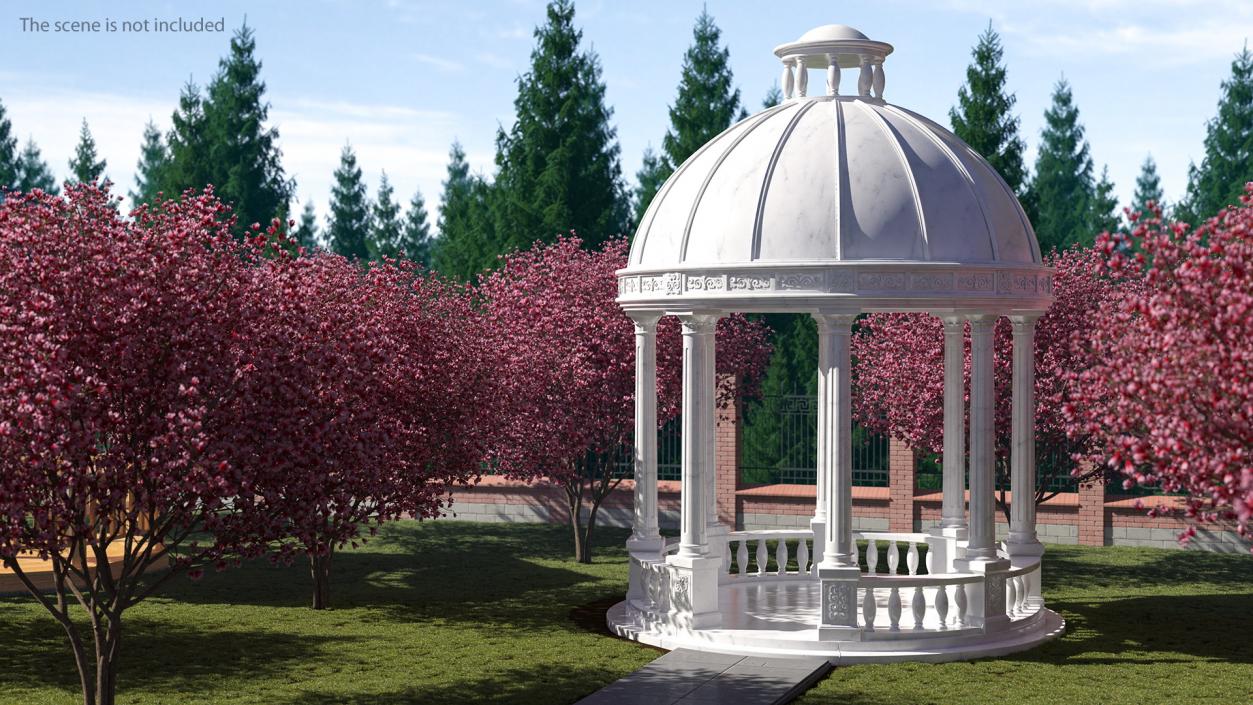 Antique Marble Dome 3D model