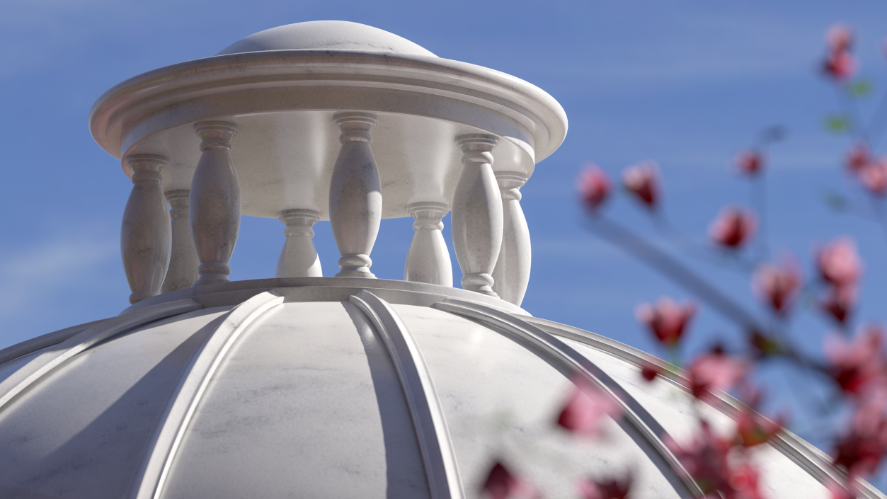 Antique Marble Dome 3D model