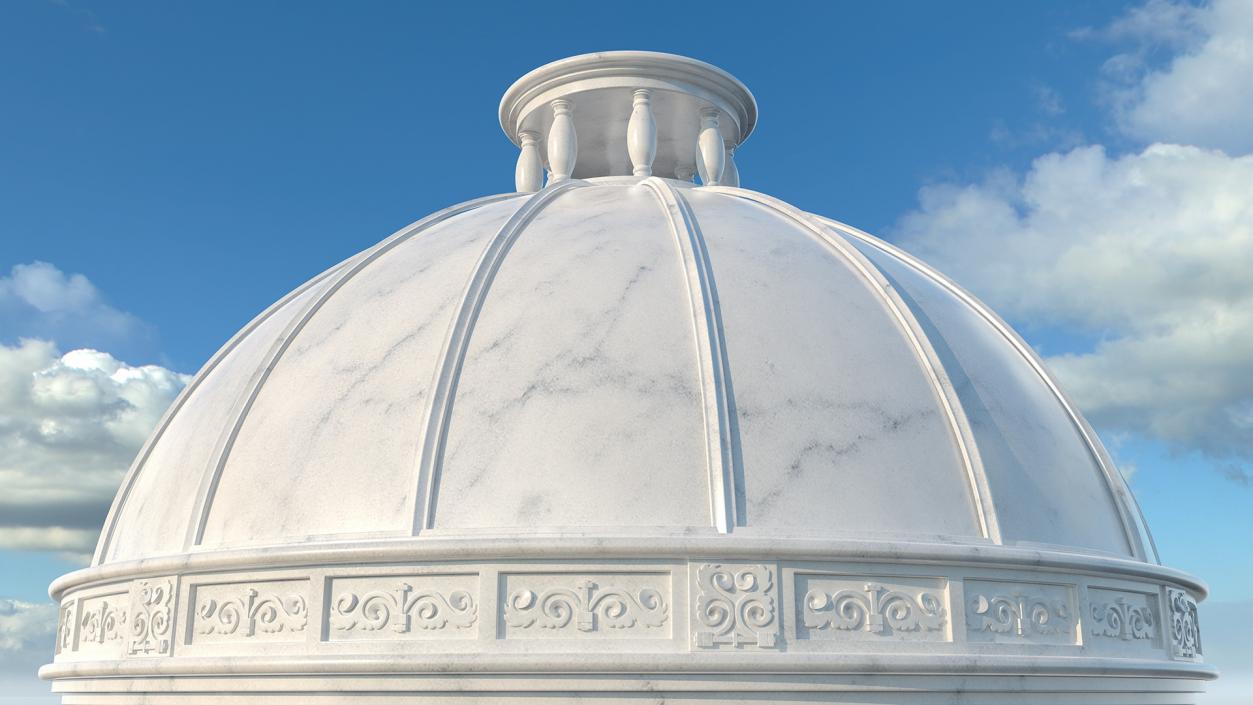 Antique Marble Dome 3D model