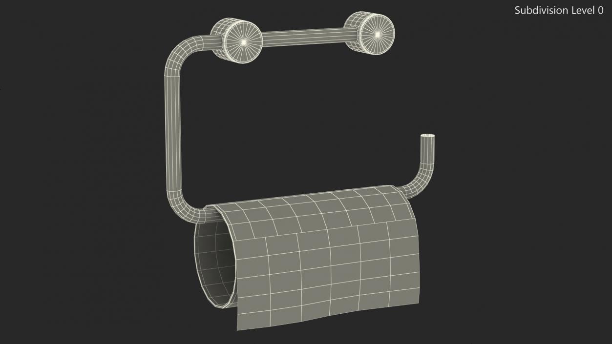 Empty Toilet Paper Holder 2 3D