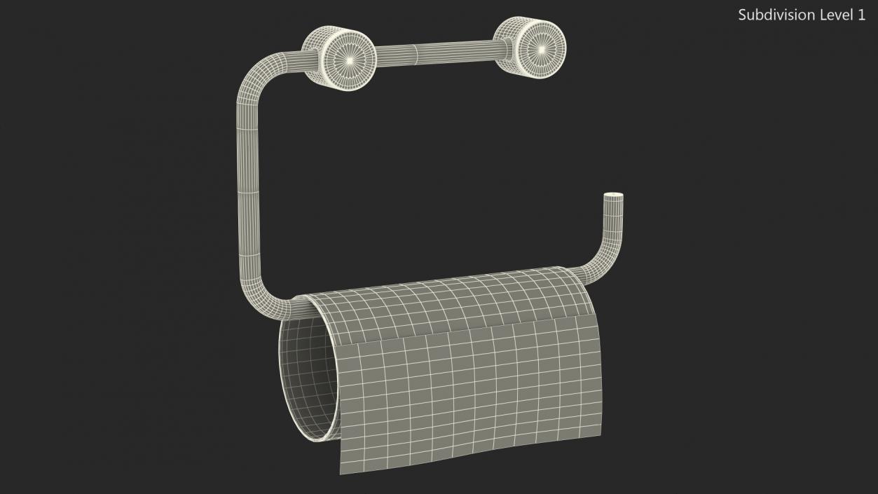 Empty Toilet Paper Holder 2 3D