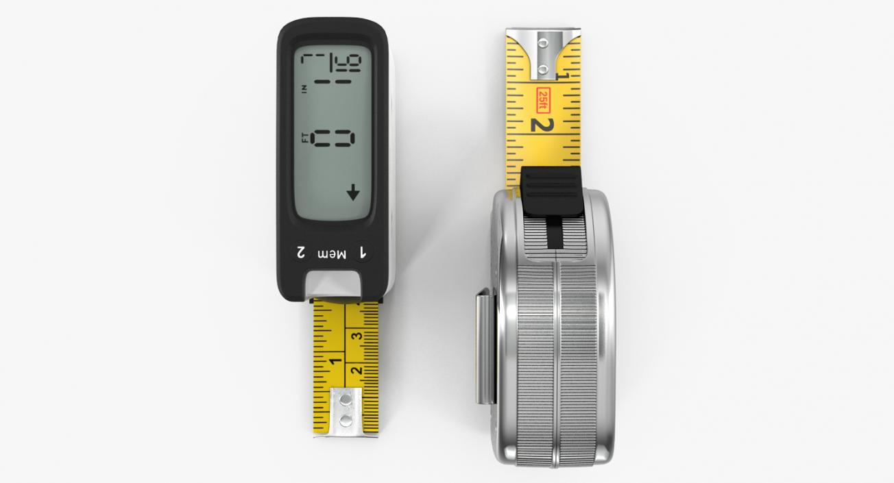 Tape Measures Collection 3D model