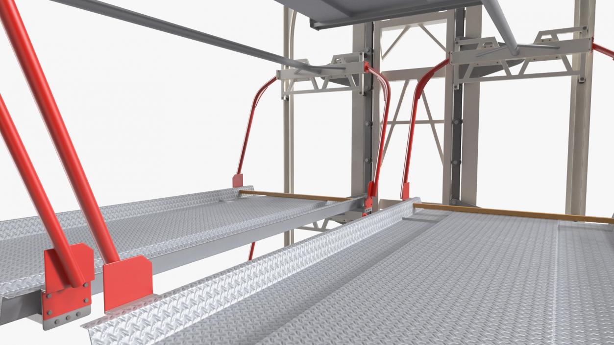 3D Car Parking 12 Place Rotary Lift System Rigged