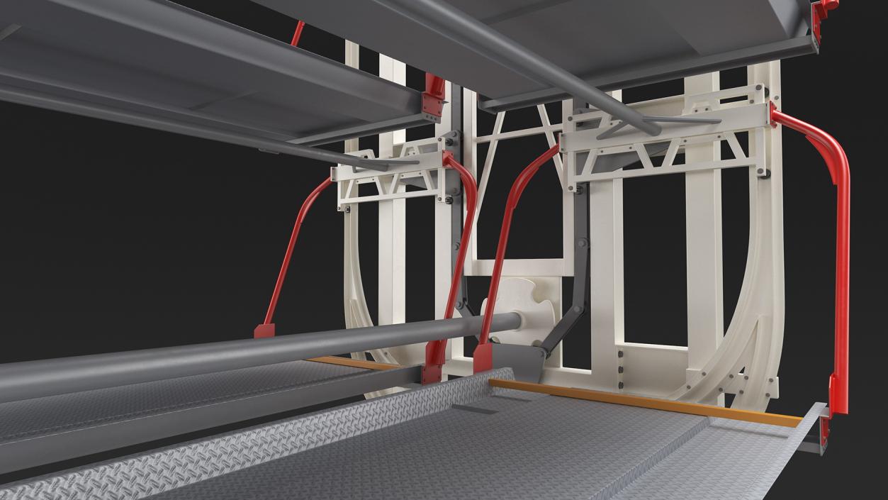 3D Car Parking 12 Place Rotary Lift System Rigged