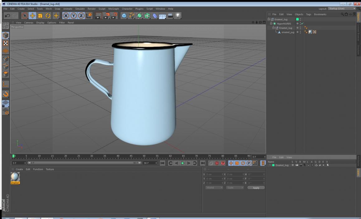 3D model Enamel Jug