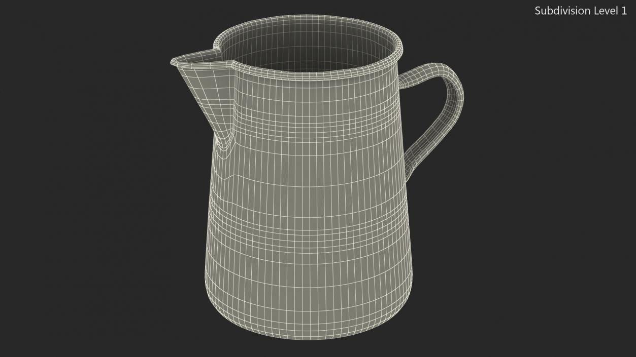 3D model Enamel Jug