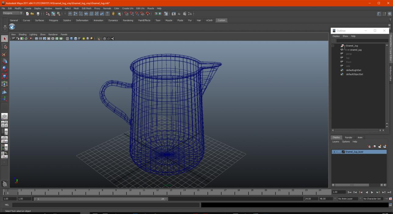 3D model Enamel Jug