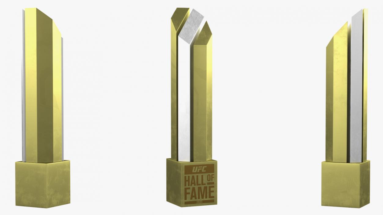 3D UFC Hall of Fame Trophy model