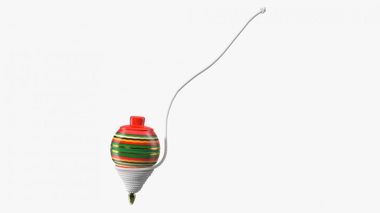 Spinning Toy Unreeled Painted 3D model