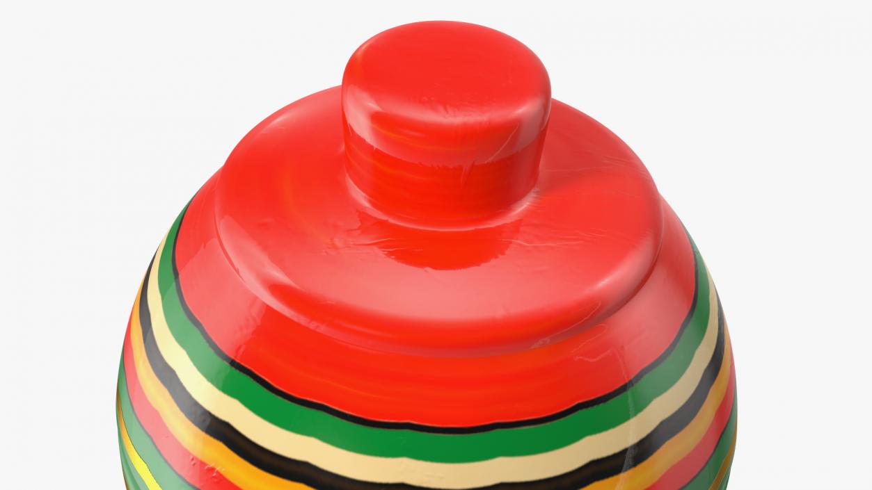 Spinning Toy Unreeled Painted 3D model