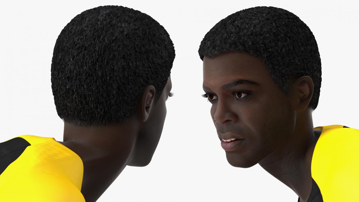 Black Man On Surfboard 3D