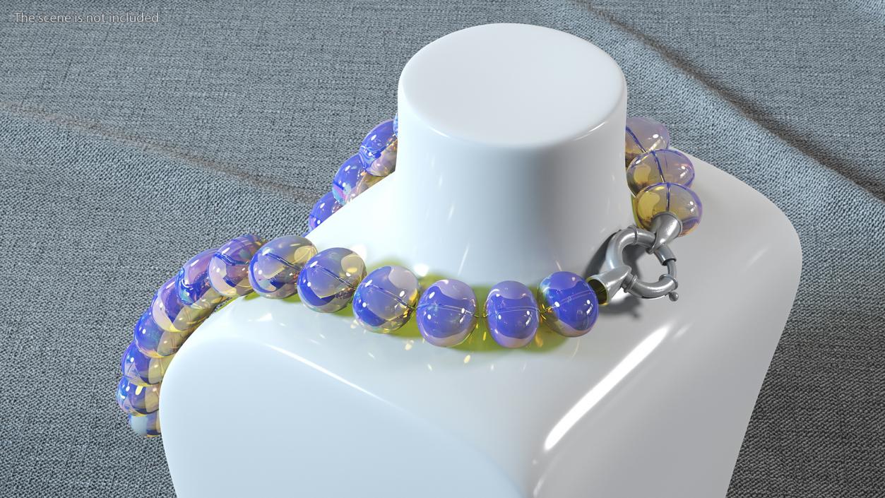 Amber Beads Necklace Holder 3D