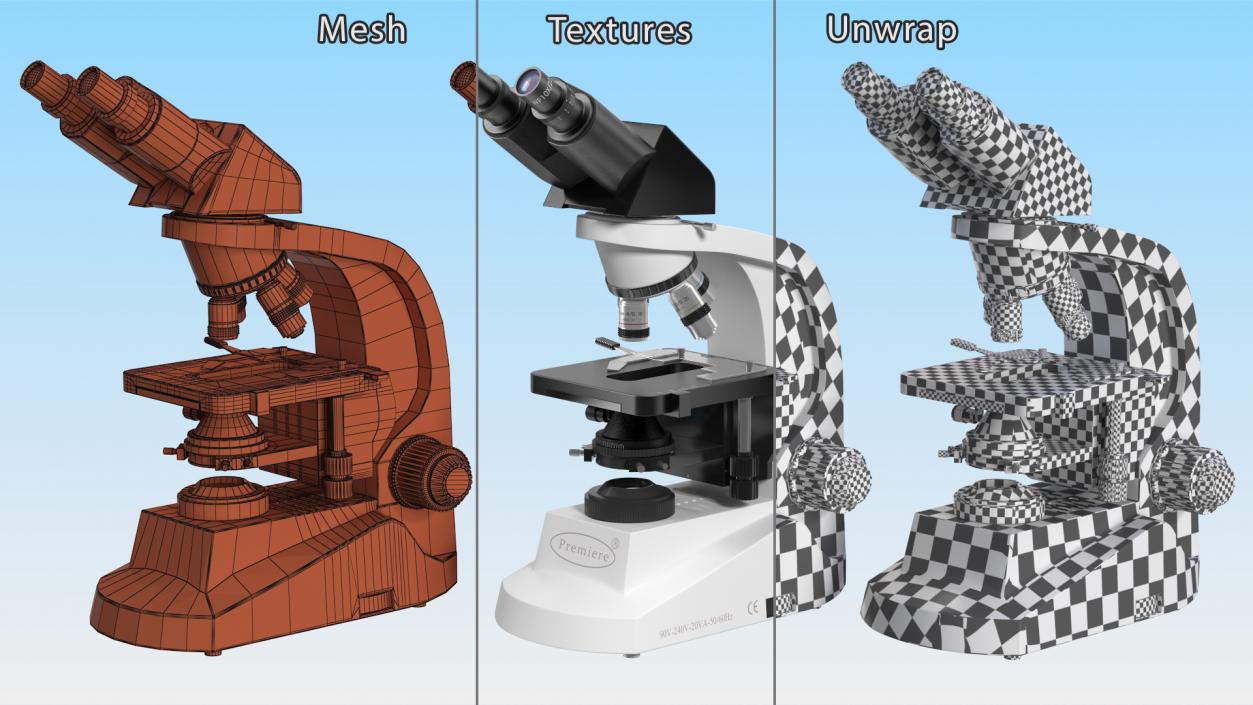 3D model Biological Microscope Premiere