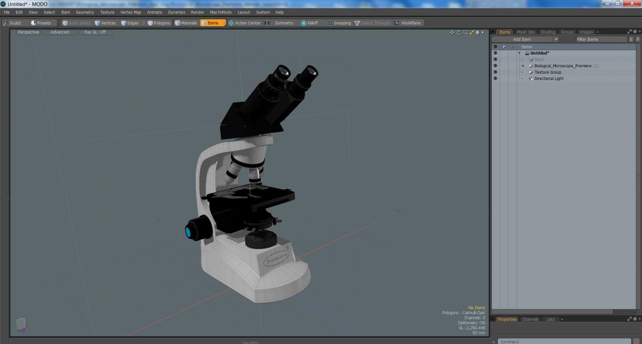 3D model Biological Microscope Premiere