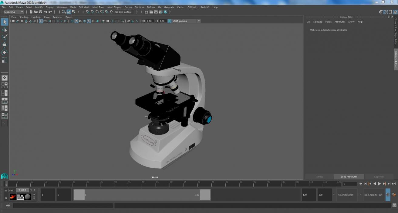 3D model Biological Microscope Premiere