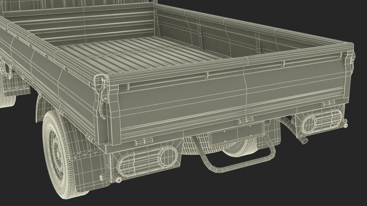 3D Pick Up Truck Blue model