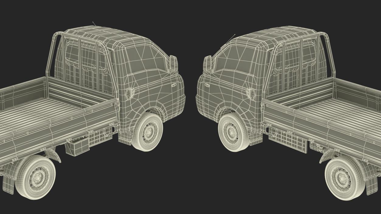 3D Pick Up Truck Blue model