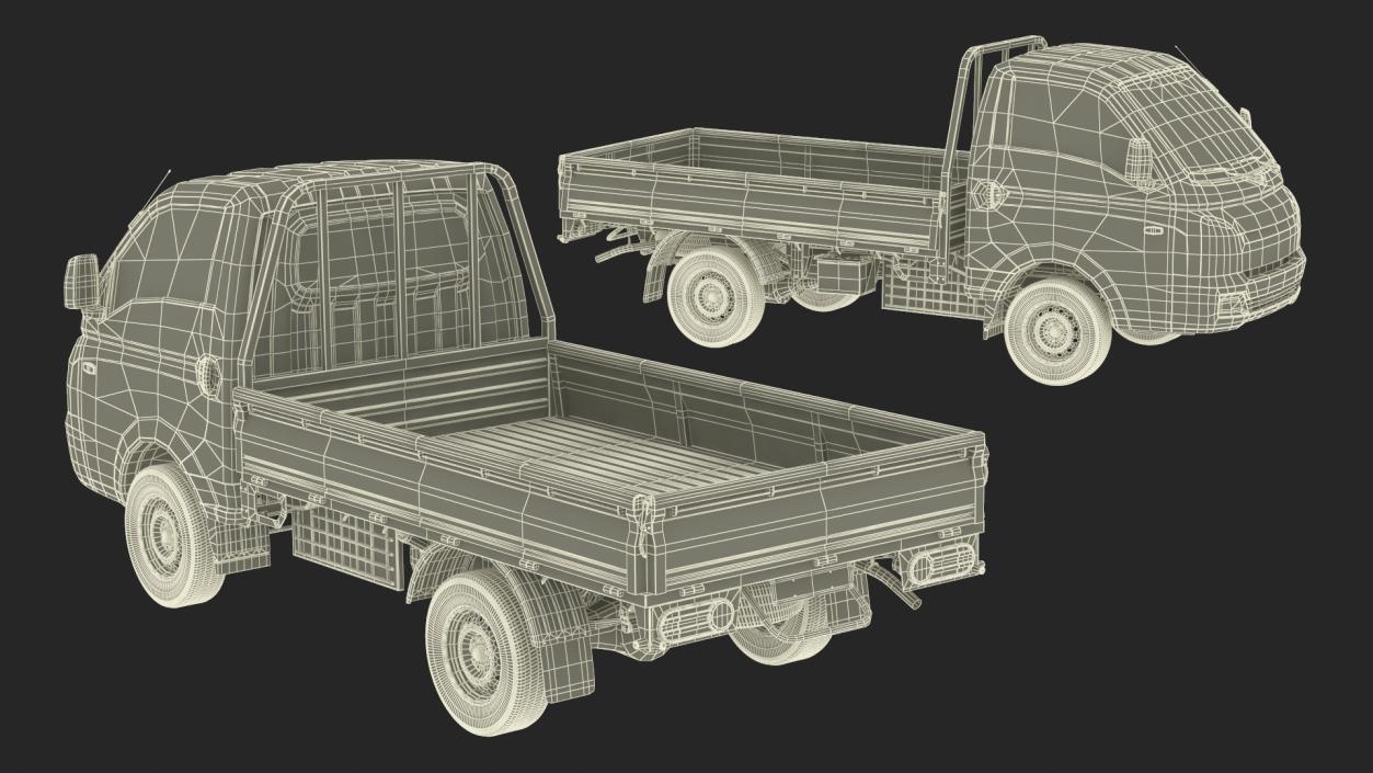 3D Pick Up Truck Blue model