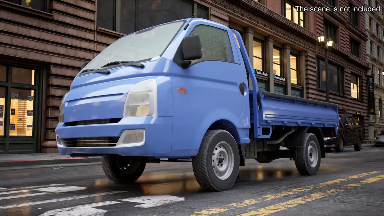 3D Pick Up Truck Blue model