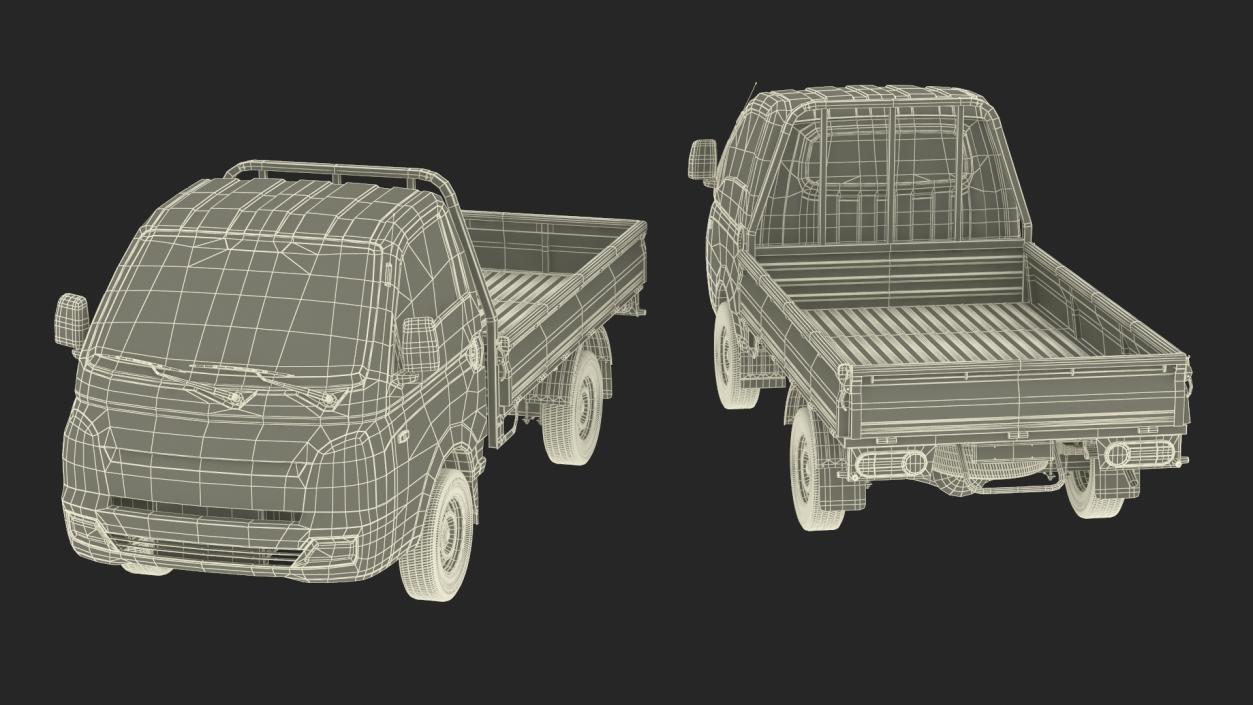 3D Pick Up Truck Blue model