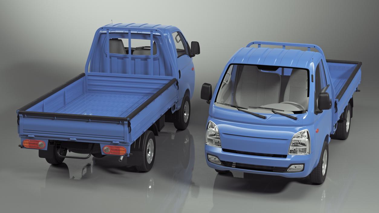 3D Pick Up Truck Blue model