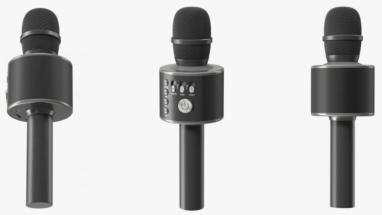 Wireless Bluetooth Mic for Karaoke 3D model